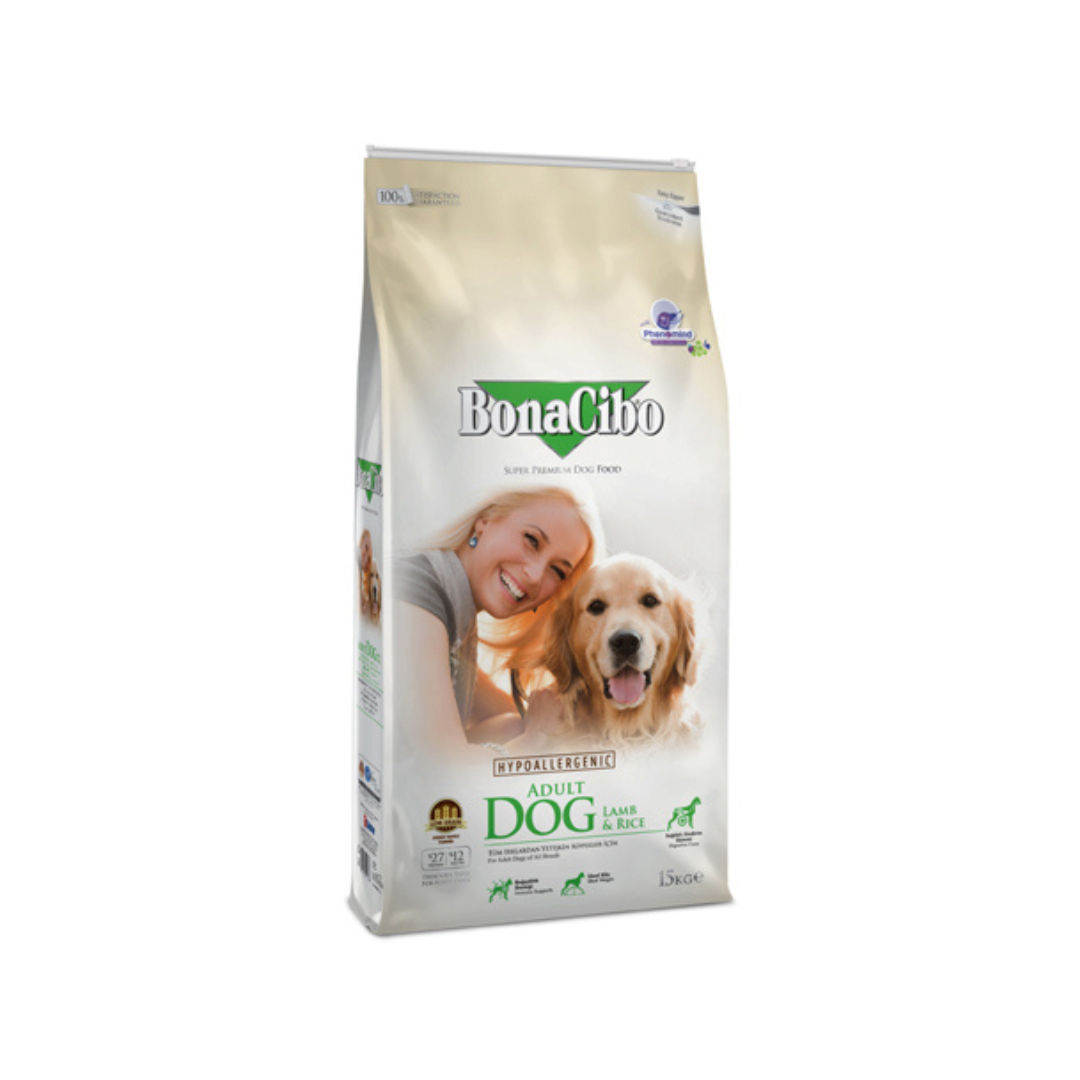 Bonacibo Adult Dog Lamb & Rice 15 Kg Bag